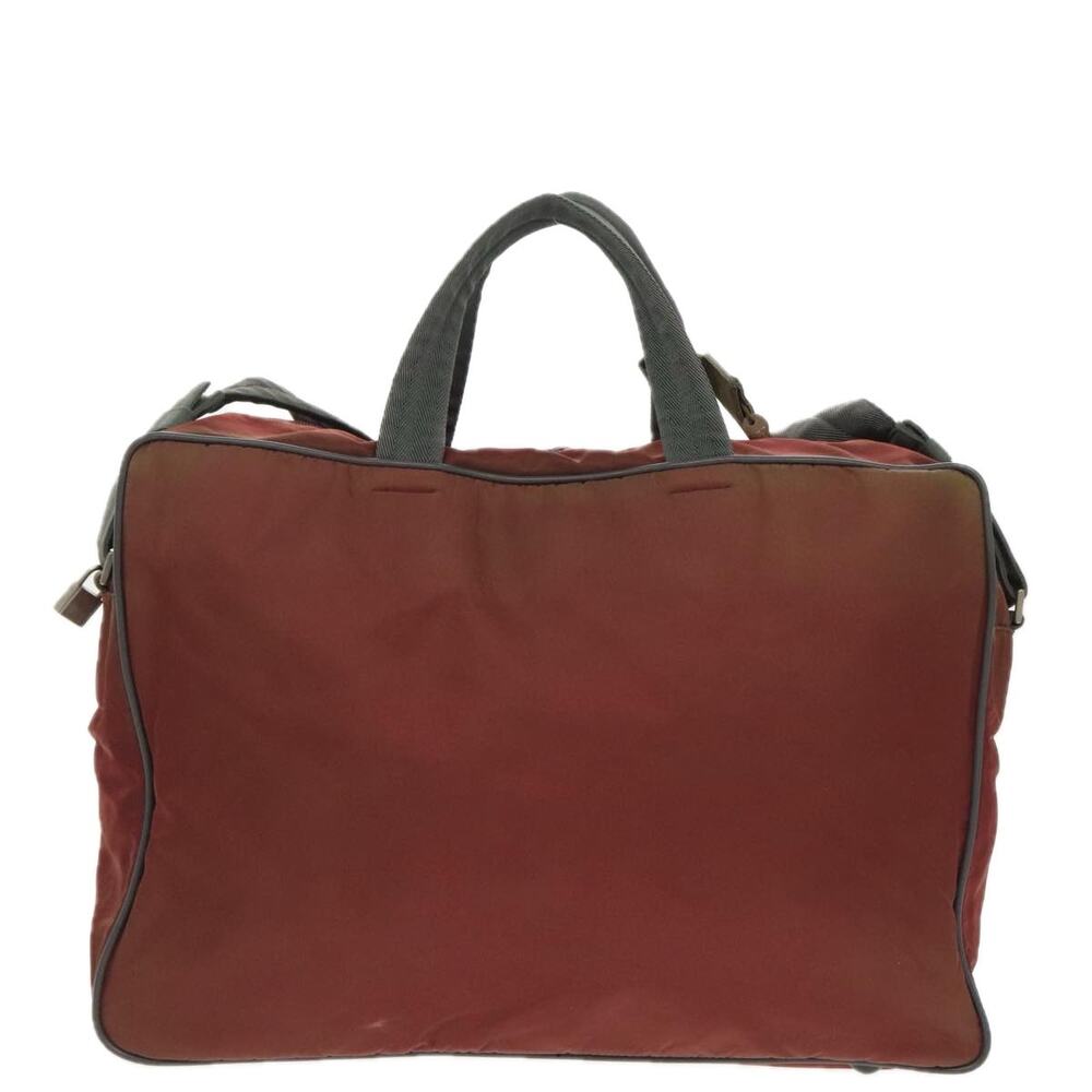 PRADA Sports Boston Bag Nylon Red - Picture 2 of 16
